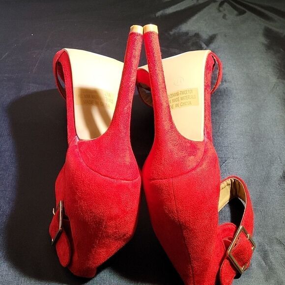 BRAND NEW SH ZOANNA-TWICE FUN SUEDE HIGH HEEL STILETTOS SANDAL WITH ANKLE STRAP - Picture 6 of 15